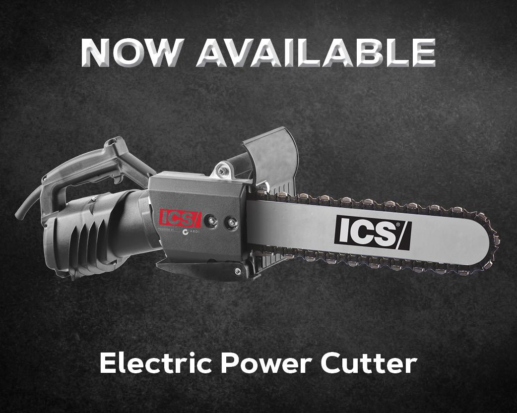 Image of an electtric power cutter for cutting concrete