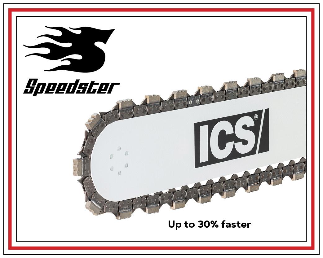 Image of a guidebar and diamond chain with a Speedster logo
